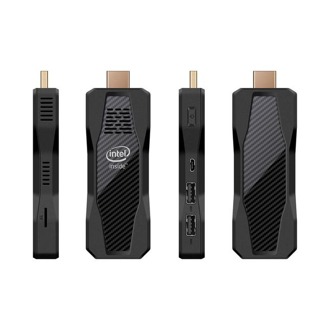 2021 New Developed T51 MINI PC Atom Z8350 Quad Core 4Gb/8Gb Ram 64GB/128GB ROM Prota Ble Micro TV Stick PC Win10 All in One