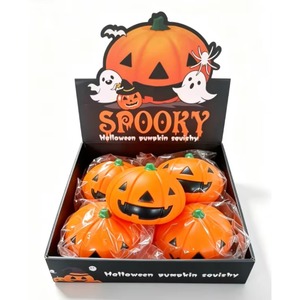 Jouet Squishy Citrouille d'Halloween Extensible Sensoriel Anti-Stress Nouveauté Cadeau pour Enfants et Adultes - Product Image 2