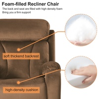 Fauteuil inclinable électrique motorisé ultra-confortable avec port USB et positionnement infini pour personnes âgées, idéal pour le salon
