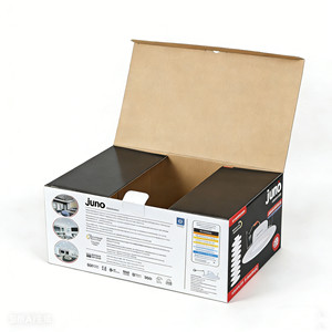 Scatola di Imballaggio Robusta in Cartone Ondulato per Luci LED, Scatola in Cartone Personalizzata Stampata per Faretti Incassati con Inserto e Istruzioni - Product Image 3