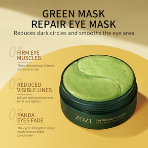 OEM ZOZU Patchs Oculaires Anti-Cernes au Collagène Premium Avocat Naturel Masque Sous les <span class=keywords><strong>Yeux</strong></span> <span class=keywords><strong>Patch</strong></span> Oculaire Hydrogel <span class=keywords><strong>Or</strong></span> 24K - Product Image 5
