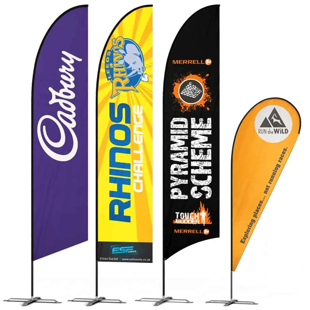 Passen Sie Werbung fliegende Banner, Teardrop Flags Feather Flags Banner an