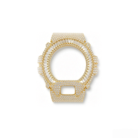 Luxuriöses Messing Iced Bling Moissanit Uhrengehäuse DW6900 Maßgefertigte Hip-Hop Voll-Moissanit Uhrenabdeckung Mod Zubehör für Männer und Frauen