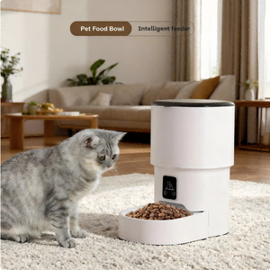 Dispenser Makanan Hewan Peliharaan Otomatis Elecpet, Kontrol Aplikasi Ponsel Tuya Smart Wifi, Pengingat Otomatis Canggih, Pengatur Waktu - Product Image 2