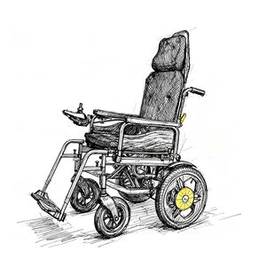 Colore personalizzato alto schienale automatico potente in acciaio leggero pieghevole sedia a rotelle elettrica per adulti - Product Image 1