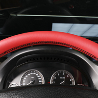 Housse de volant de voiture EKRCOVER, sur mesure, en cuir, amélioration de l'intérieur pour véhicules