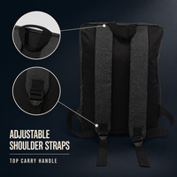 Sac à dos rectangulaire fin en tissu Oxford 300D, sac à dos pour ordinateur portable pour l'école, les voyages, le bureau, avec poignée supérieure et fermeture à glissière