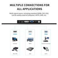 Moniteur tactile 156 pouces 1920x1080 60Hz 16:9 IPS pour Type-C VGA DVI Série professionnelle Raspberry Pi