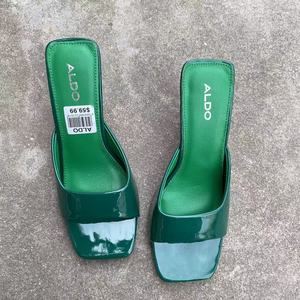 Zapatos de Mujer, Sandalias de Tacón Alto de PVC, Estilo Casual, Moda de Verano, Color Caramelo, Tacón Grueso Cuadrado/Triangular - Product Image 6