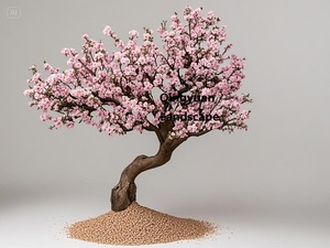 Nouvel an chinois artificiel fleur de prunier 2M de haut <span class=keywords><strong>Mei</strong></span> <span class=keywords><strong>Hua</strong></span> avec des fleurs roses coupe-vent pour la décoration de centre commercial extérieur tailles personnalisées - Product Image 3