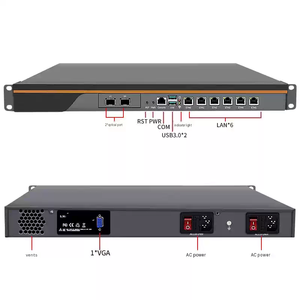 อุปกรณ์เครือข่ายแบบแร็ค BKHD 1U 6 LAN 2.5G ไฟร์วอลล์เซิร์ฟเวอร์ ระบบสำรองไฟคู่ Intel I226V - Product Image 2