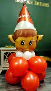 Globo Metálico de 34 Pulgadas con Forma de Elfo <span class=keywords><strong>Travieso</strong></span> de Navidad - Para Inflar con Aire o Helio - Product Image 3