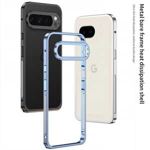Étui de téléphone portable antichoc de cadre de refroidissement de luxe avec poignée de téléphone et boucle d'hippocampe pour <span class=keywords><strong>Google</strong></span> 10proXL/8/9A - Product Image 1