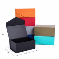 Boîte cadeau rigide magnétique avec logo personnalisé, emballage en papier couché, disponible en plusieurs tailles