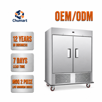Chariot isotherme en acier inoxydable, armoire mobile chauffante et réfrigérée pour service de restauration commerciale
