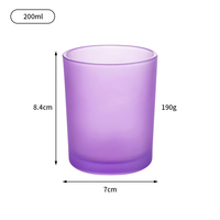 Conteneur de bougie mat personnalisé à côtés droits et larges avec logo unique pour les fournisseurs de fabrication de bougies