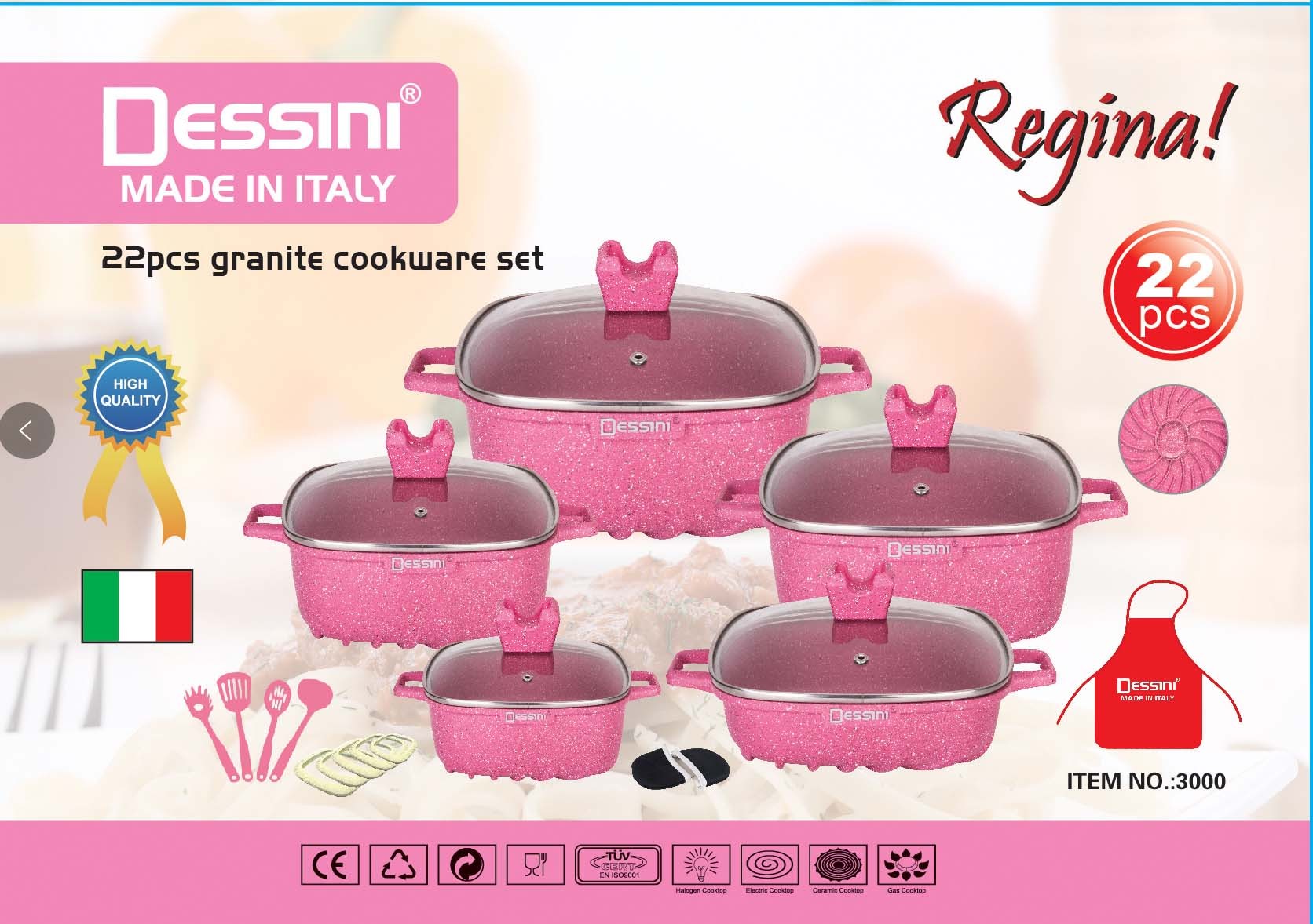 High Quality Durable Using Various Cookware 22piece Non Stick Cooking Large Aluminum Cooking Clay Pots · image 2