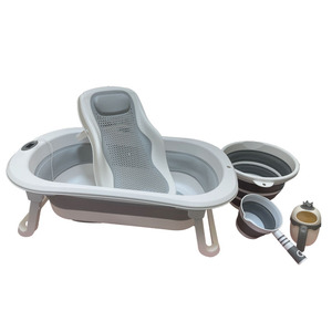 Bañera Plegable de Plástico para Bebés con Control de Temperatura, Bañera Ergonómica Plegable para Bebés - Product Image 2