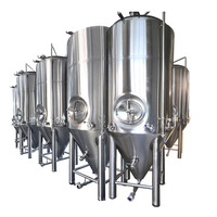 Fermenteur conique en acier inoxydable 10BBL, cuve de fermentation de bière à double enveloppe