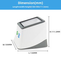 Lecteur de codes-barres 1D 2D QR pour point de vente de bureau, scanner USB 2D Plug and Play pour supermarché
