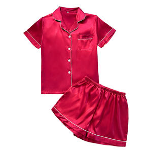 Dames Casual Zijden Satijnen 2-delige Pyjama 'S Met Knopen Loungewear Elastische Taille Comfortabele Nachtkleding Voor De Zomerherfst Lente - Product Image 2