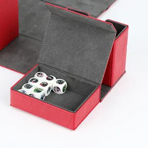 Lederen Dek Dozen Game Card Box Magnetische Flip Opslag Voor Standaard Maat Deck Box Kaarten Yugioh