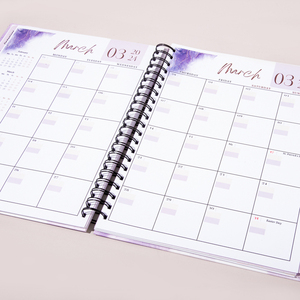 2025 2026 A4 tổ chức tài chính/kế hoạch tùy chỉnh xoắn ốc mục tiêu kế hoạch chương trình nghị sự máy tính xách tay với Hộp quà tặng - Product Image 6