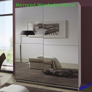 Customized Modern Furniture Wardrobe Cabinet with 6mm Thick Glass Door <b>Mirror</b> Wood <b>Frame</b> Movable Storage-Available Various Sizes - Product Image 2