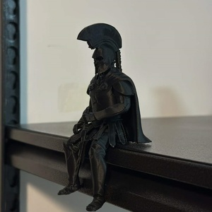 <span class=keywords><strong>Figurine</strong></span> de guerrier spartiate imprimée en 3D, soldat grec antique, miniature PLA pour l'Odyssée d'Homère, ornement de bureau, casque, épée, décoration - Product Image 4