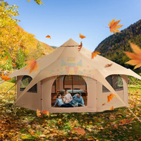 3m/4m/5m/6m Tente de glamping mongole en verre Oxford Yurt Best Bell Camping Tent House Glamping Luxury Yourt Tent With Bathroom