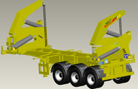 Grue latérale 37 tonnes MQH37A, camion chargeur latéral pour conteneurs 20ft et 40ft