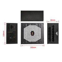 KINPOWER 850W Pc güç kaynağı PCIE 5.0 oyun güç kaynağı 80 artı altın fabrika doğrudan satış