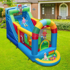 Parc aquatique <span class=keywords><strong>gonflable</strong></span> moderne avec <span class=keywords><strong>toboggan</strong></span> et <span class=keywords><strong>piscine</strong></span> pour enfants, combo château <span class=keywords><strong>gonflable</strong></span> - Matériel PVC, installation facile - Product Image 4