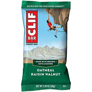 CLIF BAR 에너지 바 오트밀 건포도 호두 (2.4 온스 단백질 바, 12 개수)