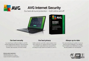 Software Antivirus de Protección de Privacidad en Línea para PC/Mac/Android/Linux, 1 DISPOSITIVO/1 AÑO, Código en Línea para AVG Internet Security 2022 - Product Image 2