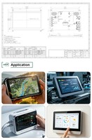 Carte de contrôle LCD Polcd 7 pouces RTD2281CL, prise en charge de l'entrée tactile capacitive pour Raspberry Pi, moniteur portable DIY