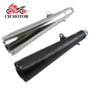 Tubo de <span class=keywords><strong>Escape</strong></span> Universal para Motocicleta CHMotor de 51 mm, Silenciador de Acero Inoxidable para Moto Scooter, para Ninja400, NK250, Z650, R6, X-ADV750, <span class=keywords><strong>Z900</strong></span> - Product Image 1