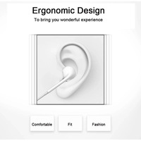 Écouteurs intra-auriculaires originaux avec contrôleur de fil de prise de 3.5mm Envoi d'un cadeau pour OPPO R9 R15 OPPO Find X F7 F9 OPPO R17