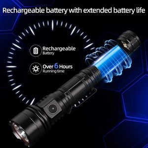 Linterna LED Recargable por USB, Alta Luminosidad, Largo Alcance, Portátil, Táctica, Impermeable - Product Image 2