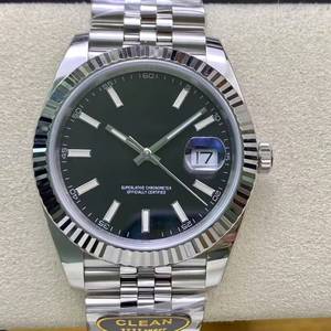 Montre mécanique de luxe de qualité supérieure, étanche, 41 mm, CFactory, acier 904l, mouvement 3235, cadran noir, bracelet Jubilee - Product Image 1