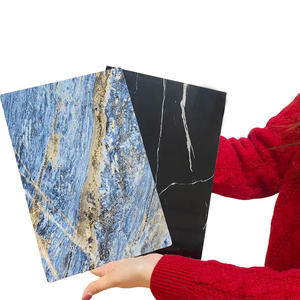 Paneles <span class=keywords><strong>de</strong></span> PVC <span class=keywords><strong>de</strong></span> Alta Calidad con Diseño <span class=keywords><strong>de</strong></span> Mármol, Color Arcoíris, Resistentes a los Rayos UV, a la Humedad y al Moho, Adhesivos Decorativos para Paredes Interiores, Verticales - Product Image 1