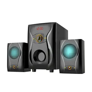 New modern 2.1 home cinema big bass woofer speaker with bluetooth usb sd card remote control for home