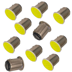 อะไหล่รถยนต์ญี่ปุ่น 1157 Ba15d หลอดไฟ LED สว่างสำหรับไฟเบรก P21W หลอดไฟถอยหลัง หลอดไฟเบรก COB 12 SMD ไฟจอดรถ - Product Image 1