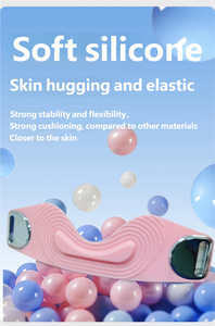 Genouillère en silicone respirante et flexible avec sangle réglable pour le soulagement de la douleur, idéale pour la protection au basketball et l'utilisation au printemps - Product Image 5