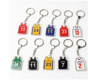 ה-NBA פופולרי ג 'רזי keychain ג' יימס ג 'ורג' להקשיח קובי דוראנט אוון מפתח שרשרת תליון מתנה