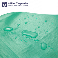Bâche en PE MILLION 140 g/m² imperméable et robuste bleue pour la construction, l'agriculture, l'entrepôt, la protection des marchandises des camions
