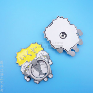 Custom Metal <b>Ring</b> Holder Zinc Alloy Antique Silver <b>Cartoon</b> Anime Phone Stand Desktop Clamp Manual Clip ZHK554213 - Product Image 3