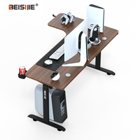 BEISIJIE Designer de luxe moderne en forme de L pied de table de jeu réglable