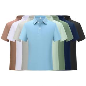 Kháng khuẩn, chống nhăn, Trọng lượng nhẹ, thoáng khí, cao cấp tùy chỉnh màu sắc tinh khiết polo Áo sơ mi - Product Image 1