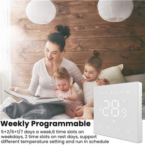 <span class=keywords><strong>Thermostat</strong></span> programmable Tuya WiFi pour chauffage au sol électrique, chauffage à l'eau, chaudière à <span class=keywords><strong>gaz</strong></span>, compatible avec Google Home, Alexa, Matter - Product Image 4